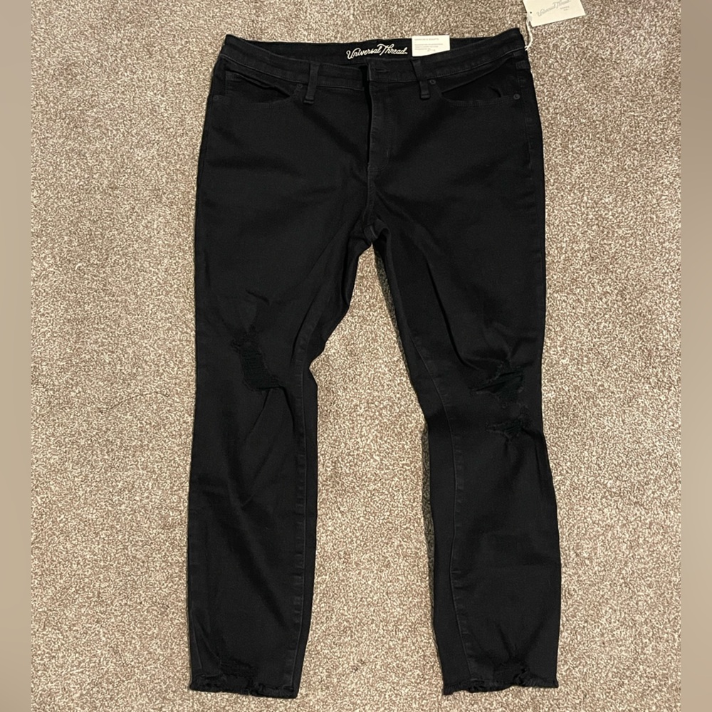 Universal Thread Mid Rise Skinny Black Jeans- Size 16s